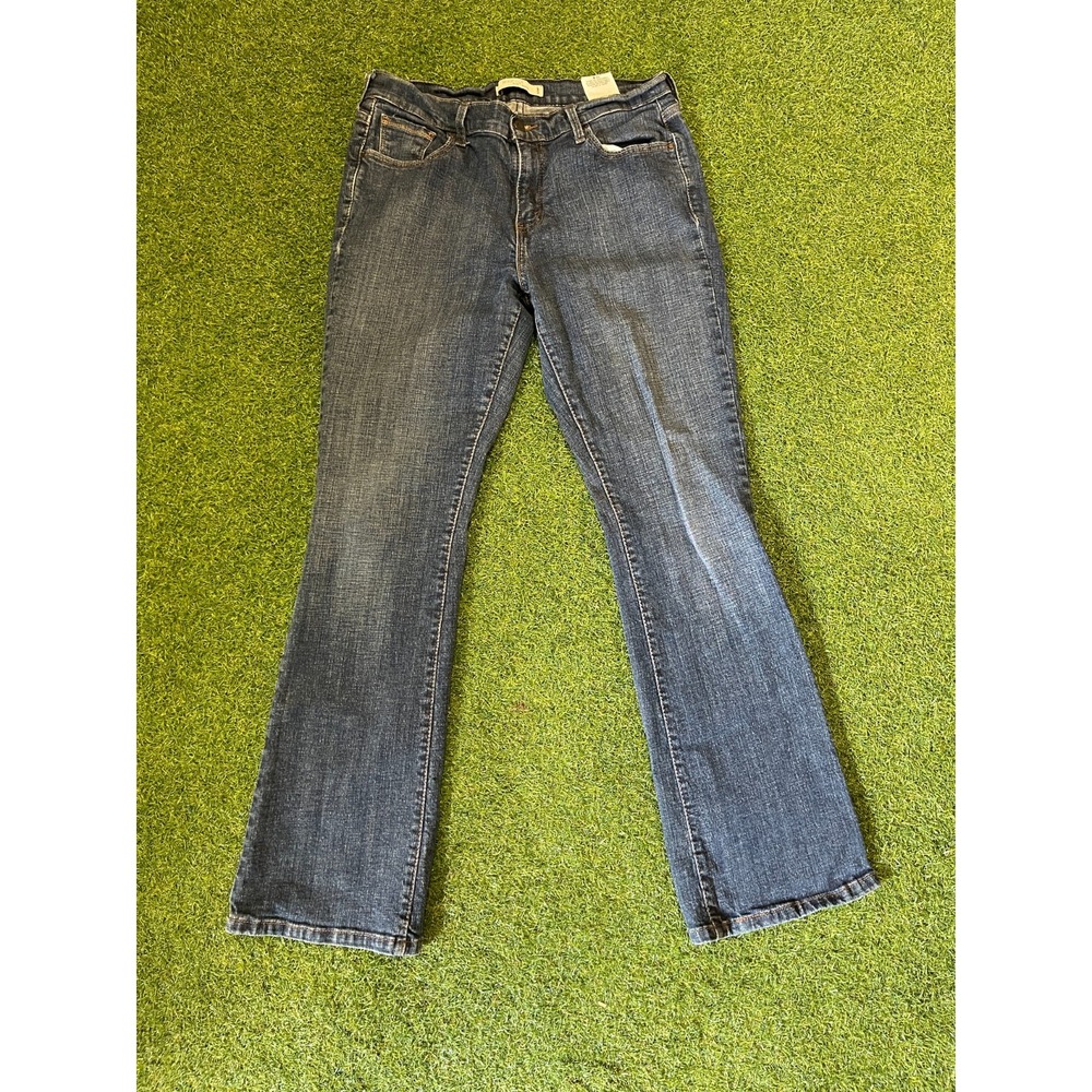 Levi's 515 Bootcut Jeans Women's 12M Blue Denim Pockets Mid Rise Stretch Casual